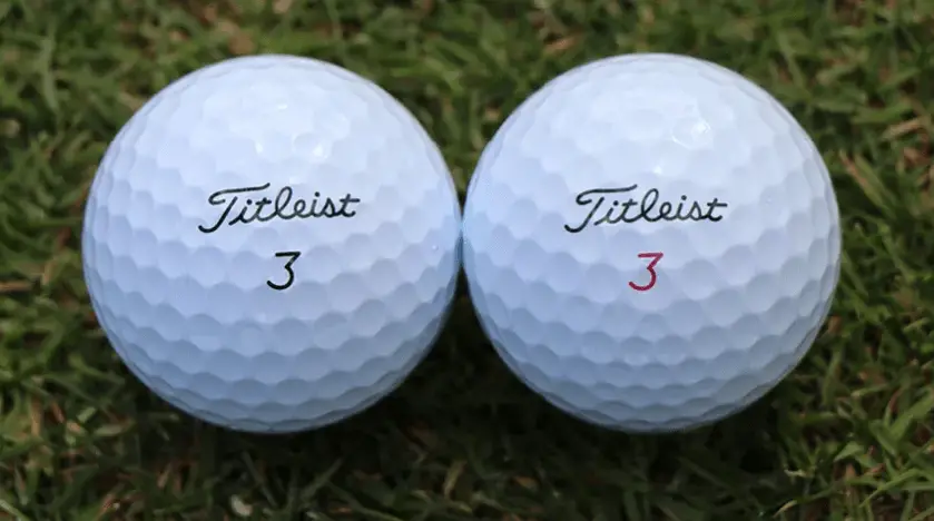 what do the numbers on golf balls mean