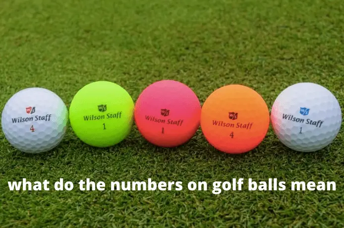 what do the numbers on golf balls mean