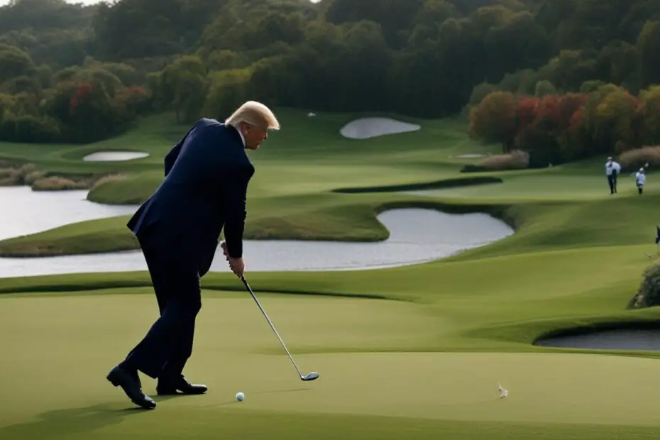 Donald trump and golf