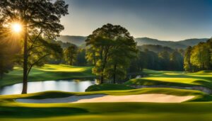 Scenic views of Asheville's golf courses
