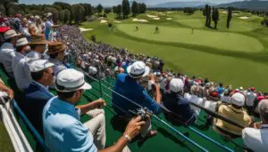 Spectating Italian Open Golf Tournament